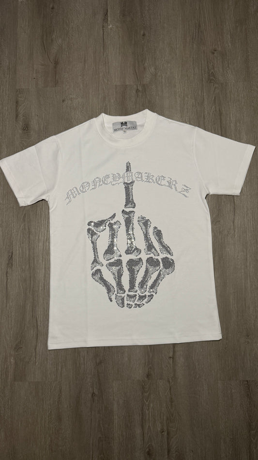 Moneymakerz White F Skull